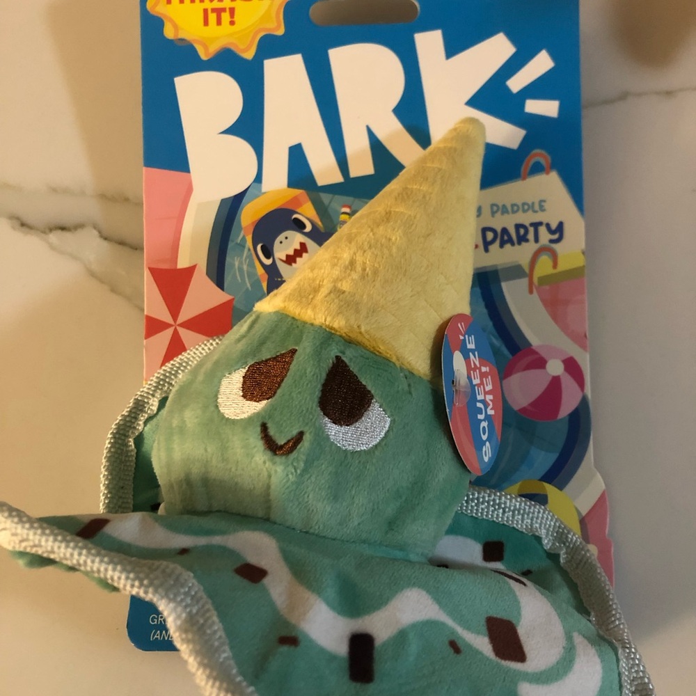Bark Pool Party Dog Toy - Melted Minty Monty - New x-small-Small